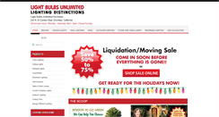 Desktop Screenshot of lightbulbsunlimited.com